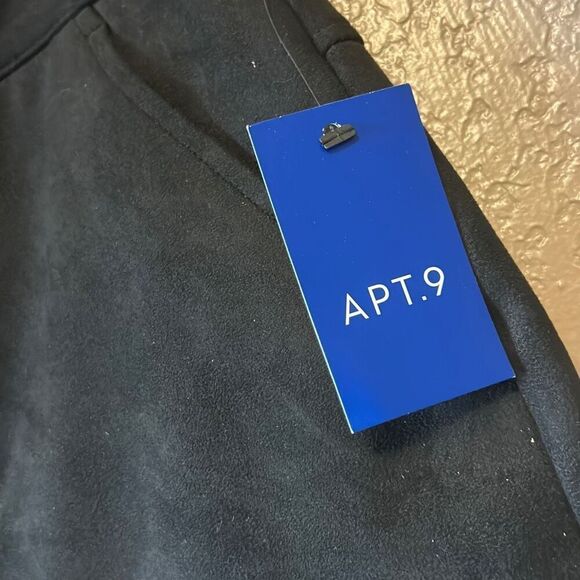 Apt. 9 faux-suede mineral black mini skirt size large Nwt - Picture 6 of 7